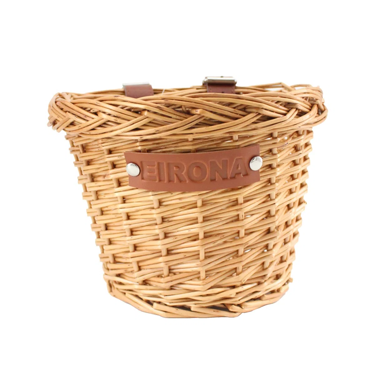 Cesta de Mimbre para Niñas con Correas Ajustables para Bicicletas de 12 14 16 Pulgadas, Scooter, Triciclo