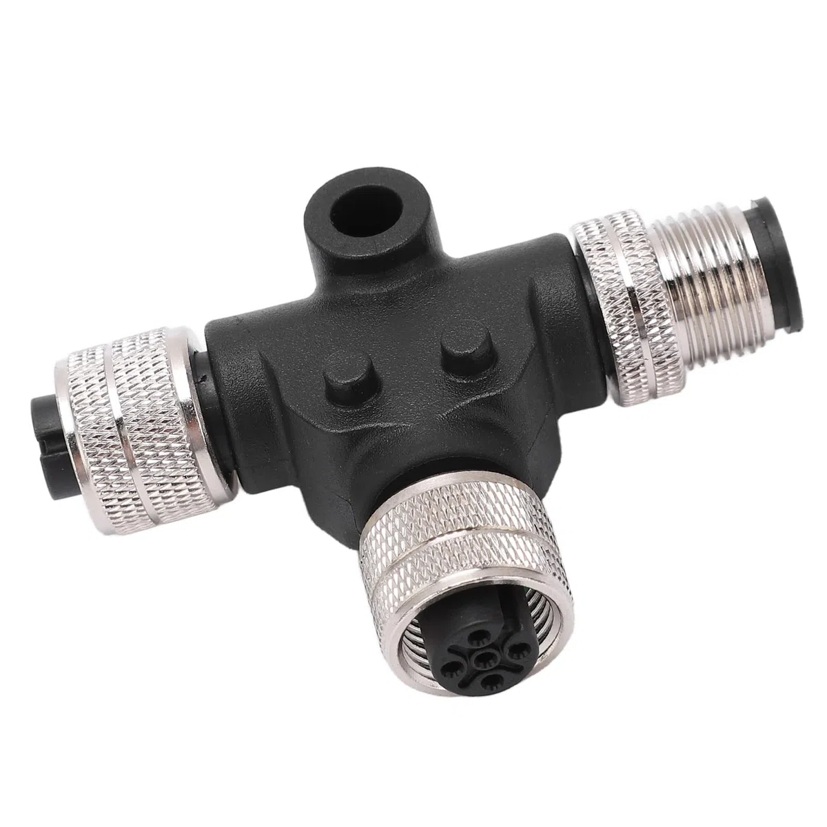 aqxreight Conector en T para NMEA 2000 con Rosca de 5 Pines IP67 Resistente al Agua Compatible con Redes Simrad B G Navico y para Instalaciones Marinas Profesionales