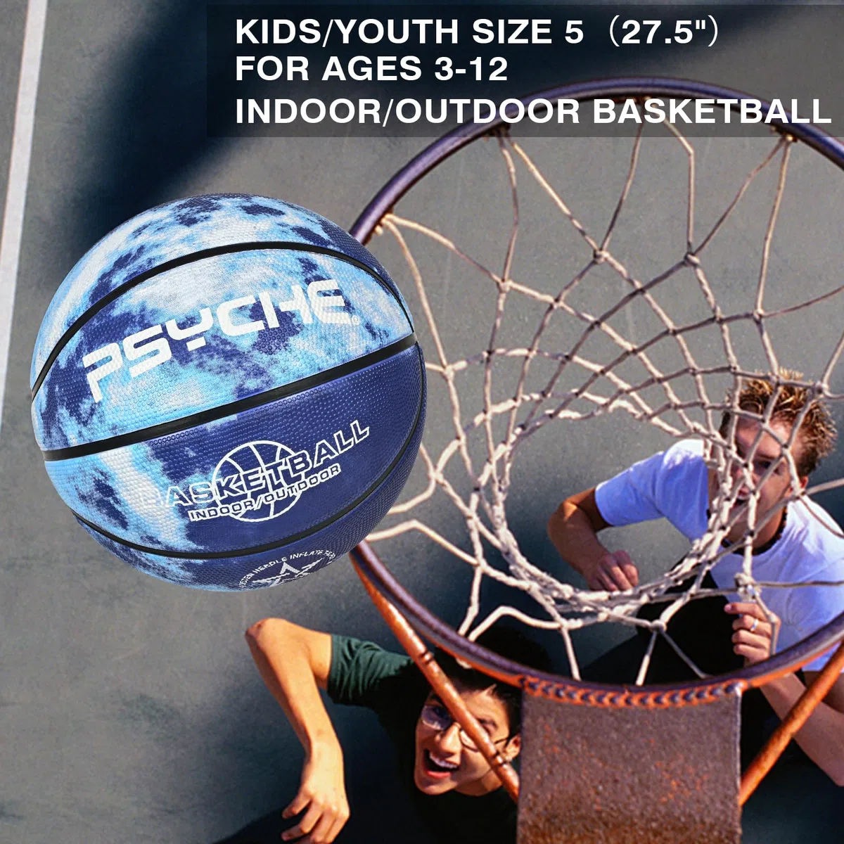 Pelota Baloncesto Balon Baloncesto Unisex Adulto Pelota Baloncesto Talla 5 para Niños Interior Exterior