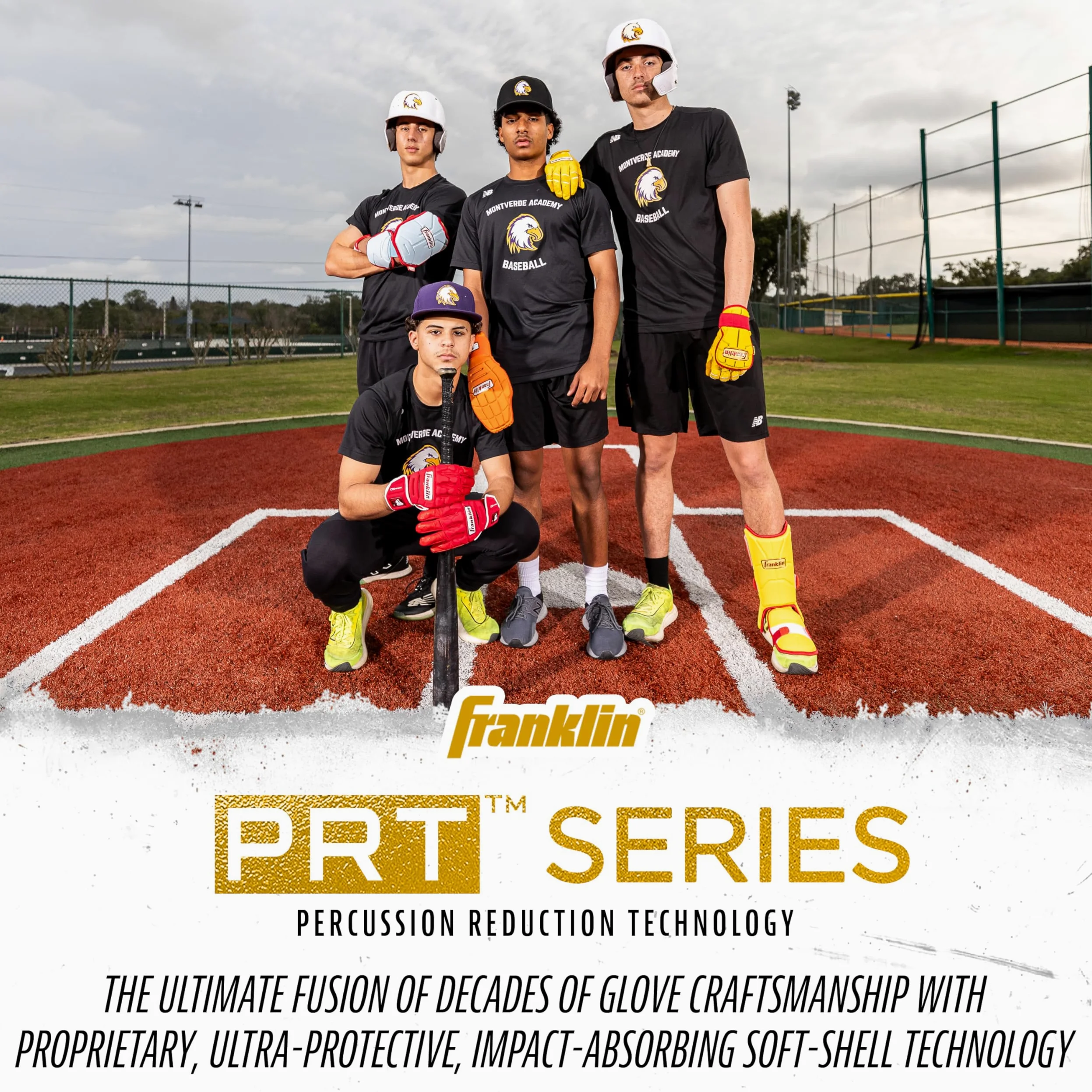 Franklin Sports Protector de Pierna de béisbol + sóftbol - Serie PRT para Adultos y jóvenes + Protector de pie para bateo - Talla única