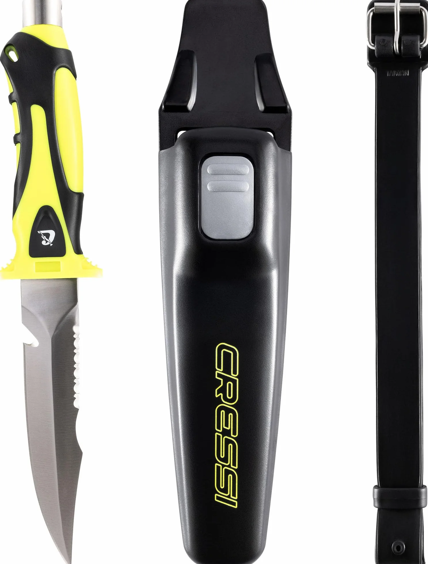 CRESSI Argus Knife - Cuchillo de Buceo diseñado para los entusiastas del Buceo, Aventuras Subacuáticas, Adultos