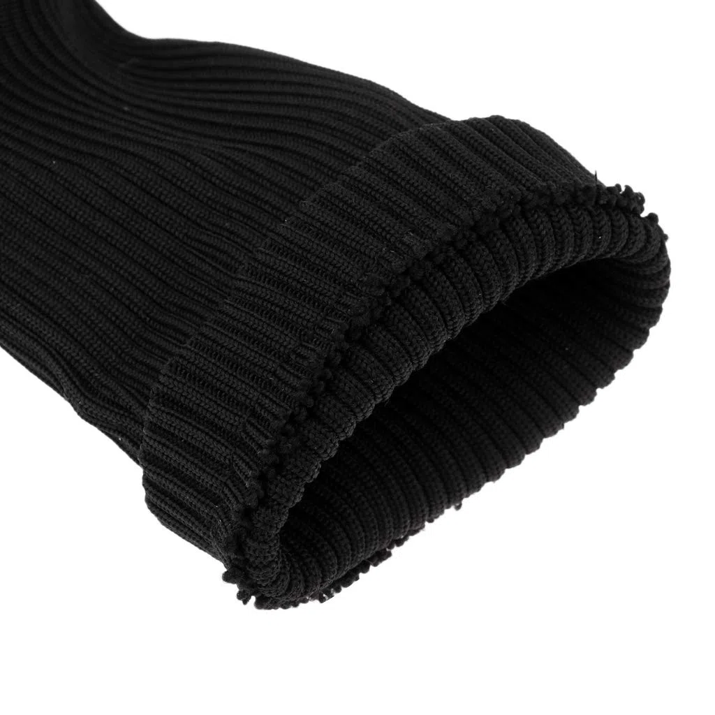 Paquete de 3 calcetines protectores de madera para palos de golf, de cuello largo, color negro, tela de pelusa, resistentes al agua, fáciles de limpiar