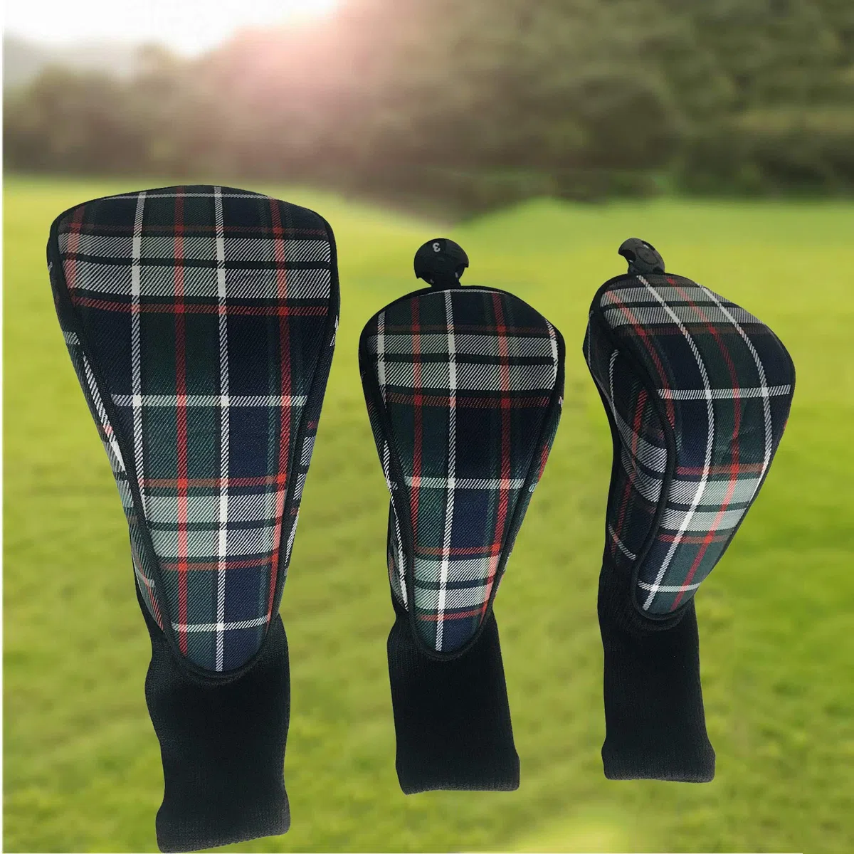 460cc Driver 1 3 5 7 X Wood Golf Club Head Cover Set Head Cover Fairway Hybrid