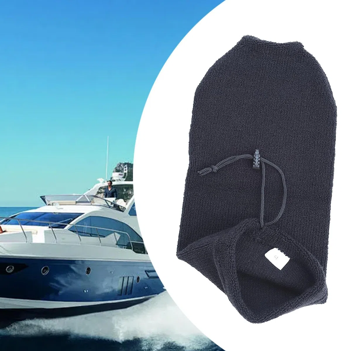 Funda para Defensa de Barco con cordón, Resistente al Desgaste, protección Solar, Funda para Defensa Marina para Accesorios de Barco de Pesca y