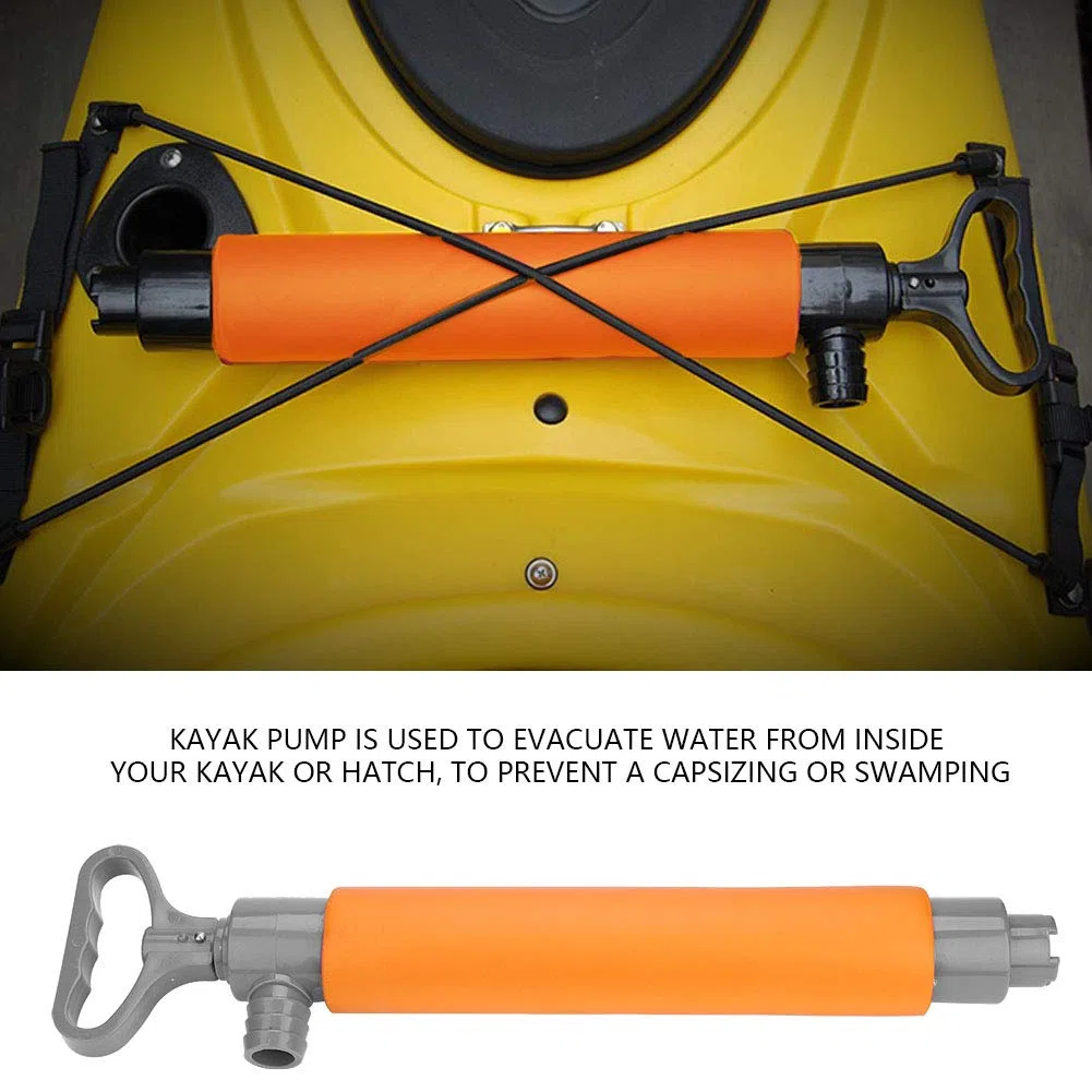 Bomba de sentina manual, bomba manual portátil para kayak, bomba de agua con sifón, de sentina de emergencia para kayaks, canoas, pequeños barcos de pesca