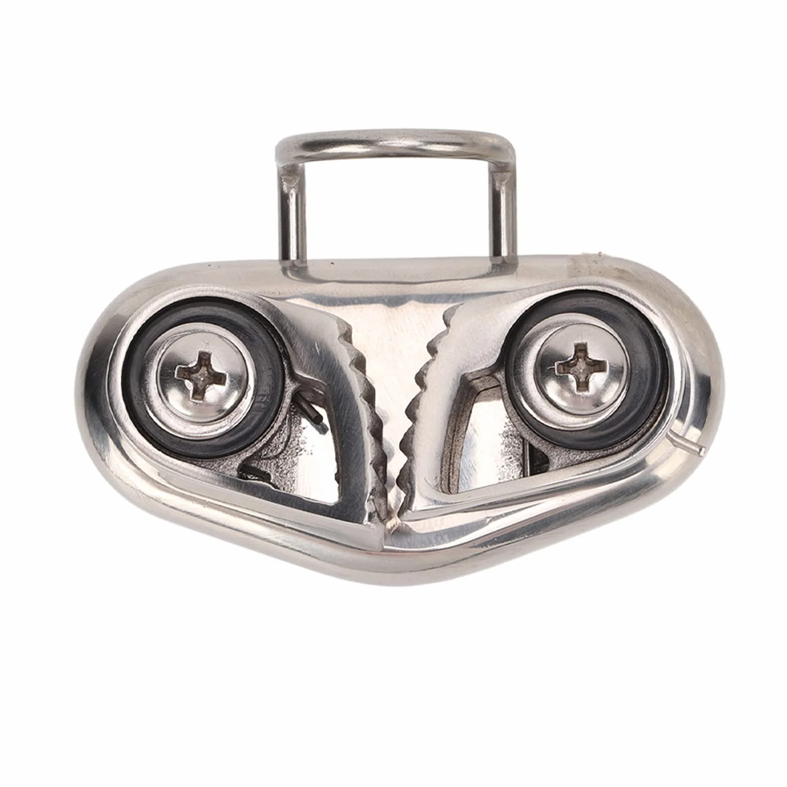 Dioche Cornamusa para Leva de Barco de Cuerda de 1/2" con Anillo Guía de Alambre - Espejo de Acero Inoxidable 316 Pulido para Cuerda de 10 Mm - Equipo Profesional para Velero/Pilates