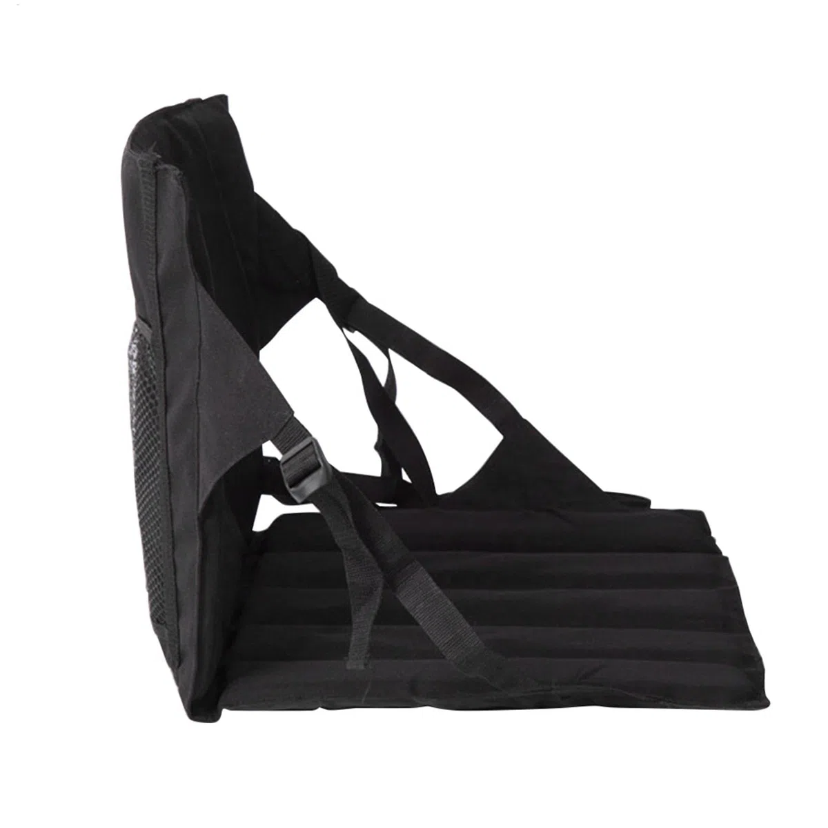 Cojín del Estadio: Asiento de Asiento con Respaldo, Asiento Plegable de grada con Bolsillo de Malla liviano, Silla de Piso Multifuncional para Interiores o Exteriores