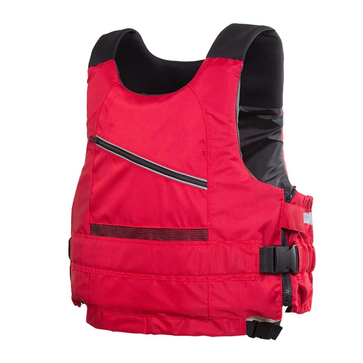 Genérico Chaleco Salvavidas Adulto con Bolsillo Reflectante, Chaleco Flotador Ajustable, Chaleco de Seguridad Acuática para Pesca, Kayak y Deportes