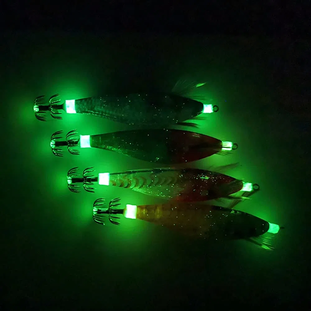 Lixada Señuelo de Pesca Colorido,Cebo Duro de Imitación Luminosa para Camarones,Señuelo para Gambas con Plantillas de Calamar