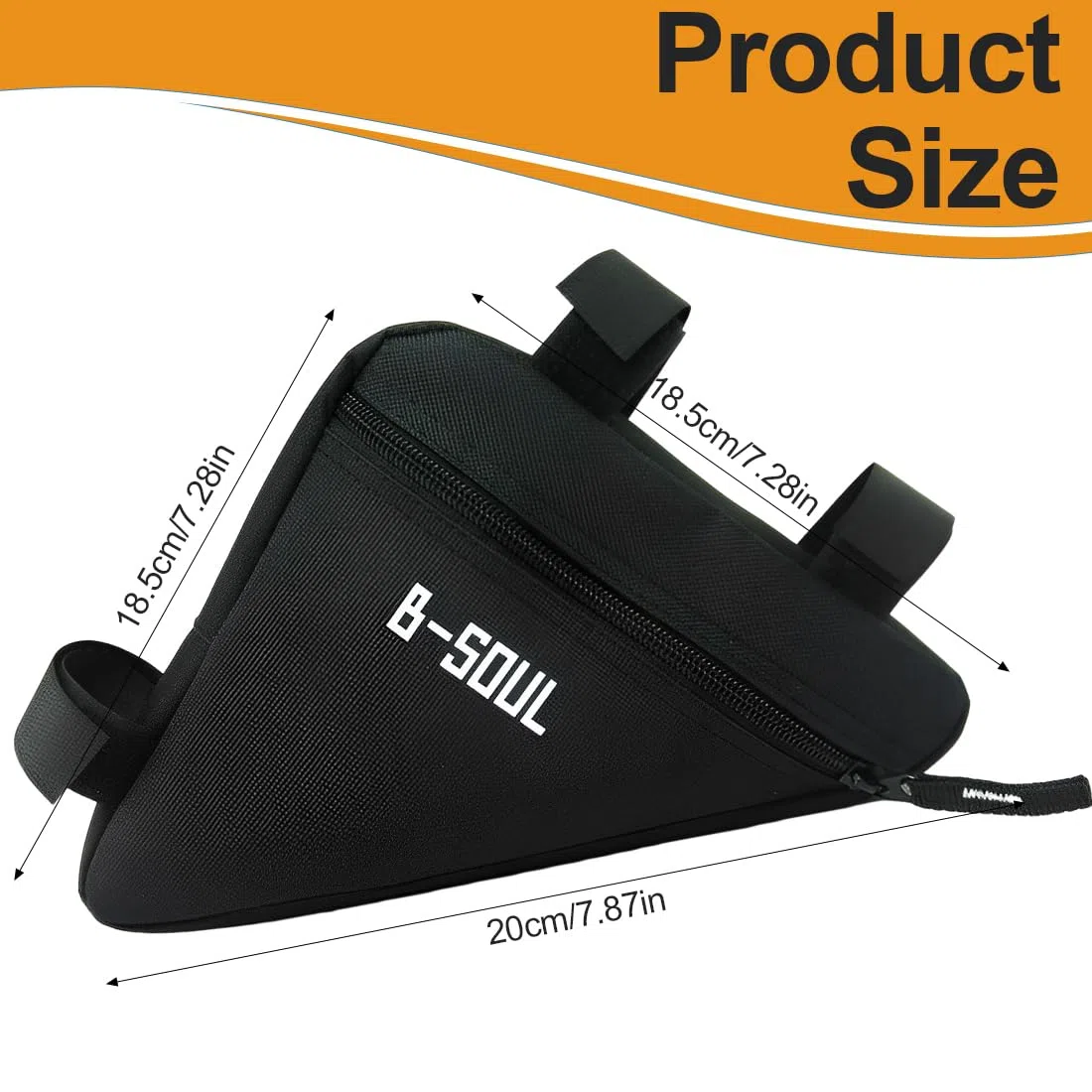 EIHI Bolsa Bicicleta Cuadro, Bolsa para Bicicleta de Carretera, para Guardar teléfonos móviles, Llaves, Snacks y Herramientas