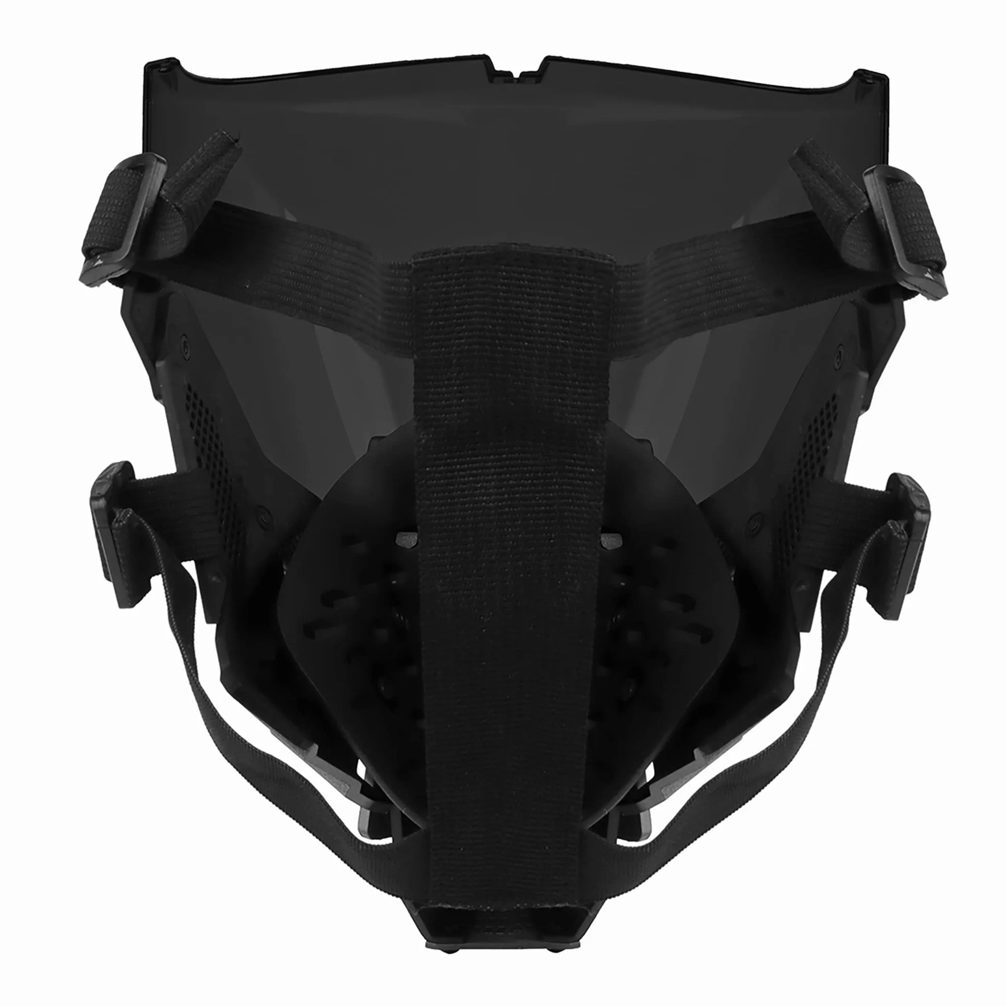 Paintball - Máscara táctica de protección completa y media cara, máscara mecánica para cosplay, juegos de CS, Halloween, tiro, caza,Talla única