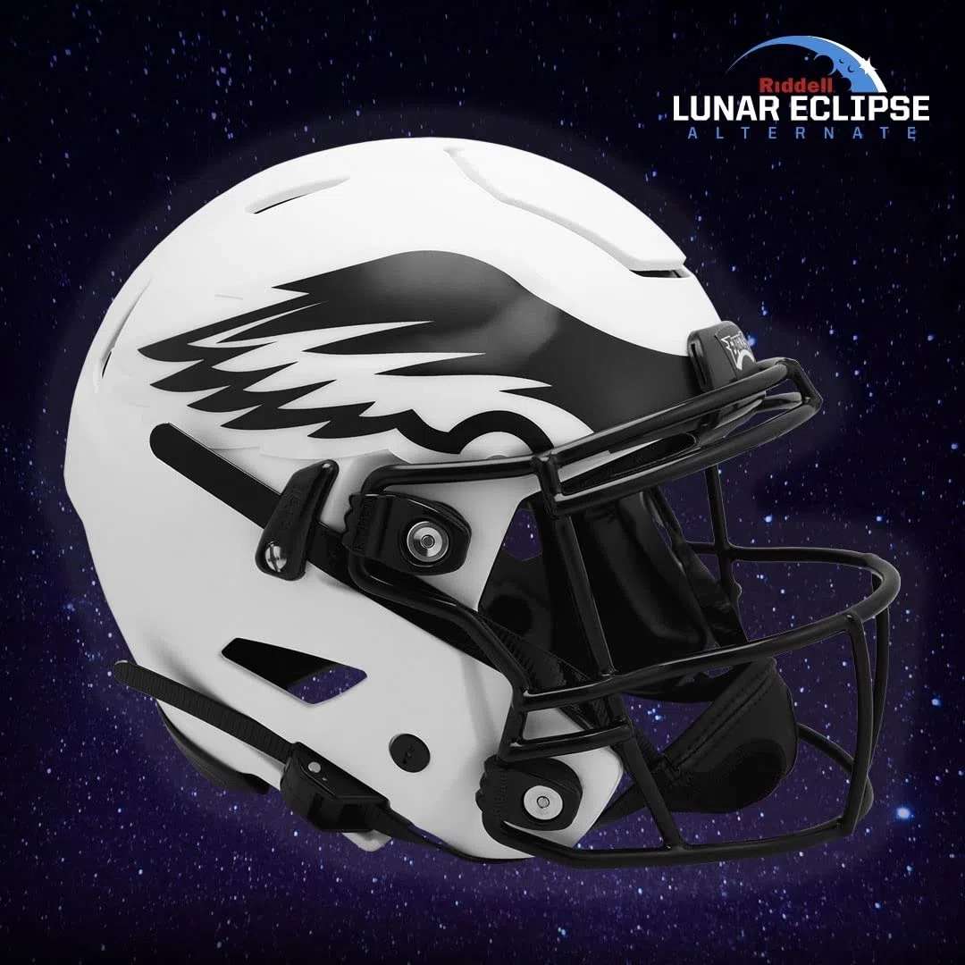 Casco de fútbol NFL Speed Philadelphia Eagles Lunar Eclipse