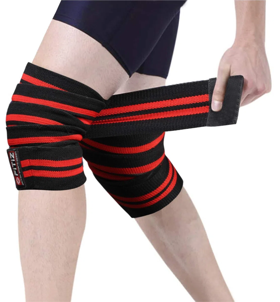 Rodilleras elásticas para levantamiento de pesas, soporte de rodilla para sentadillas, bandas para crossfit, gimnasio, dolor, WOD, entrenamiento cruzado, levantamiento de potencia,