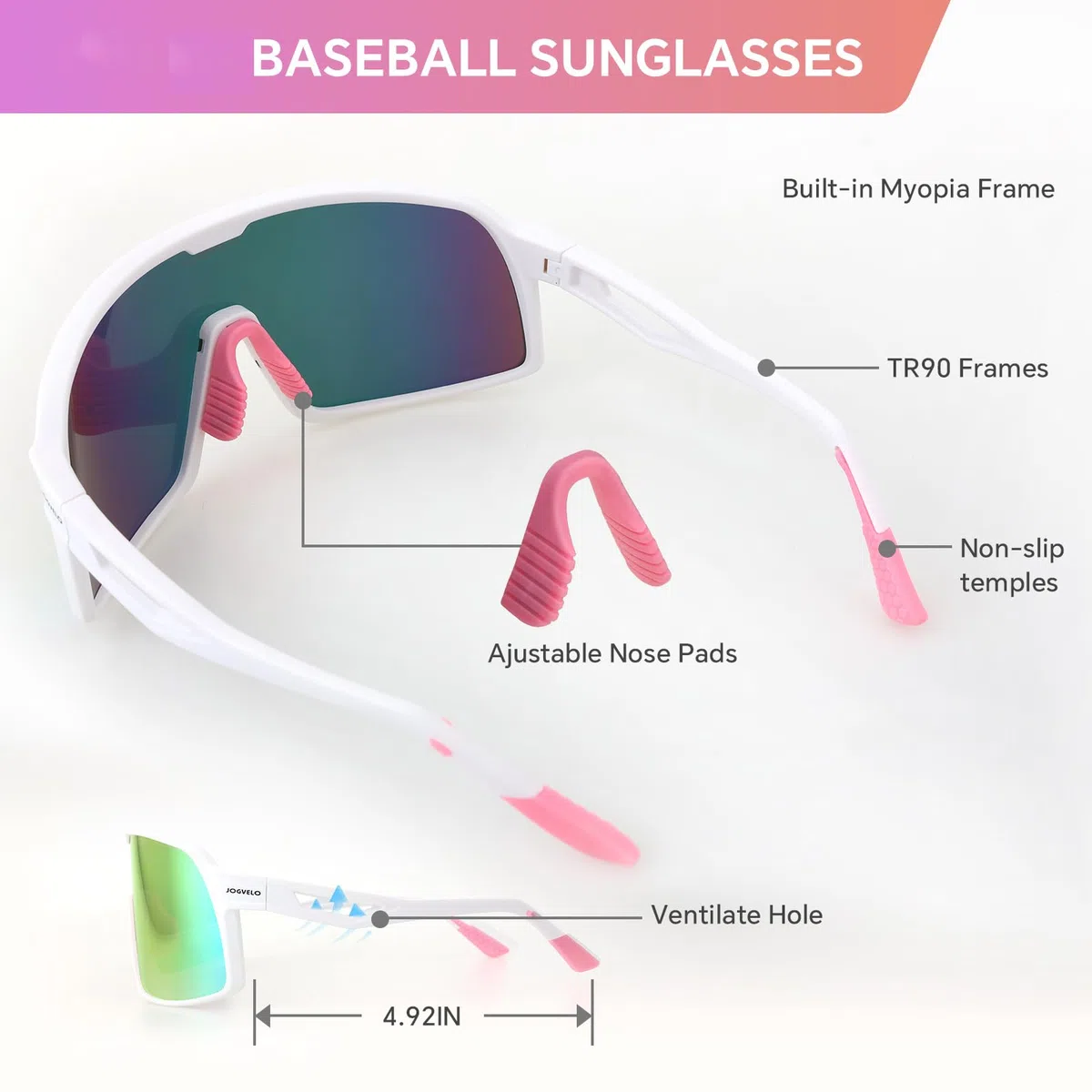 Gafas de sol polarizadas para ciclismo, protección UV400, para hombres y mujeres, para correr, pescar, conducir, béisbol