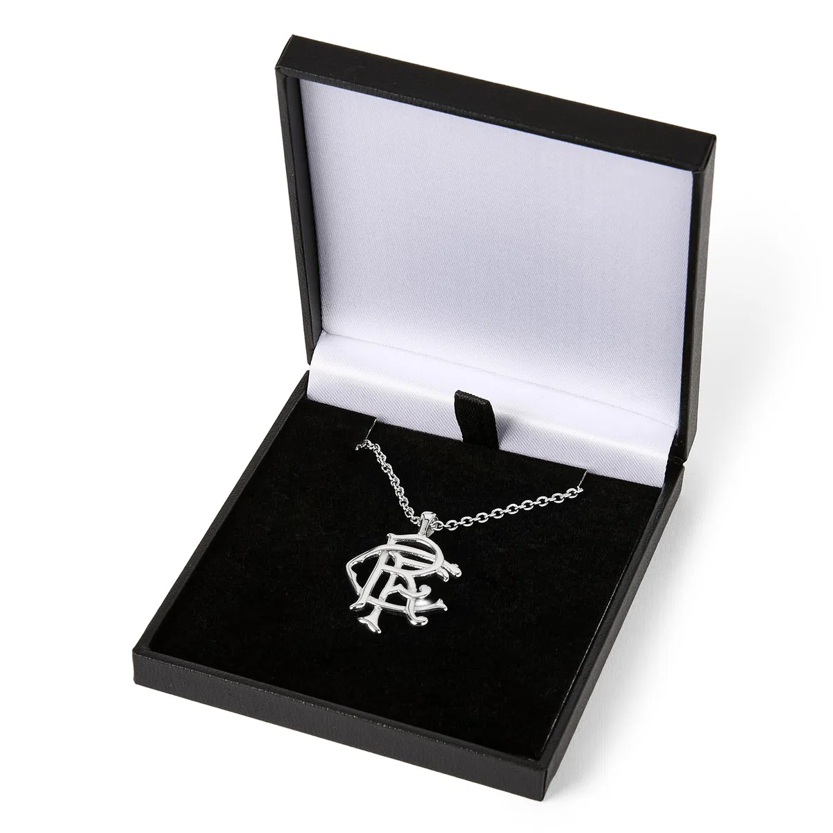 The Gift Scholars Collar de pergamino oficial de Rangers FC RFC, cadena de acero inoxidable, joyería para hombre