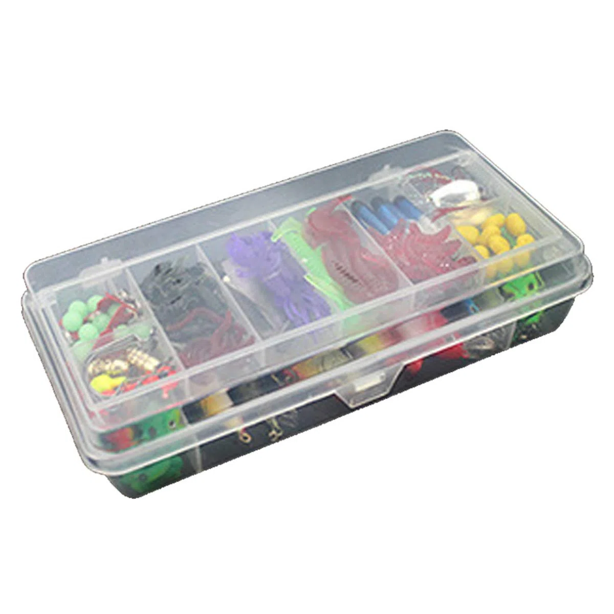 RoseFlower Kits de señuelos para Pesca Cebos Artificiales de Pesca Cebo Duros/Suaves Incluye Ranas, Giratorios, Cuchara, Manivela Anzuelos - Pesca Accesorios para Pesca de Trucha, Bagre y Lucio