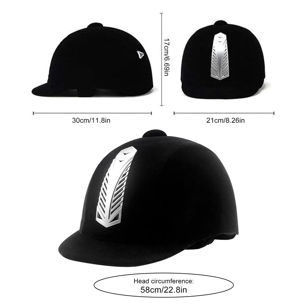 Gorro de Seguridad Ecuestre, Gorro para Montar a Caballo, Casco para Montar a Caballo, Casco para Montar a Caballo, Sombreros y Cascos ecuestres anticolisión de Seguridad para Mujeres y Hombres