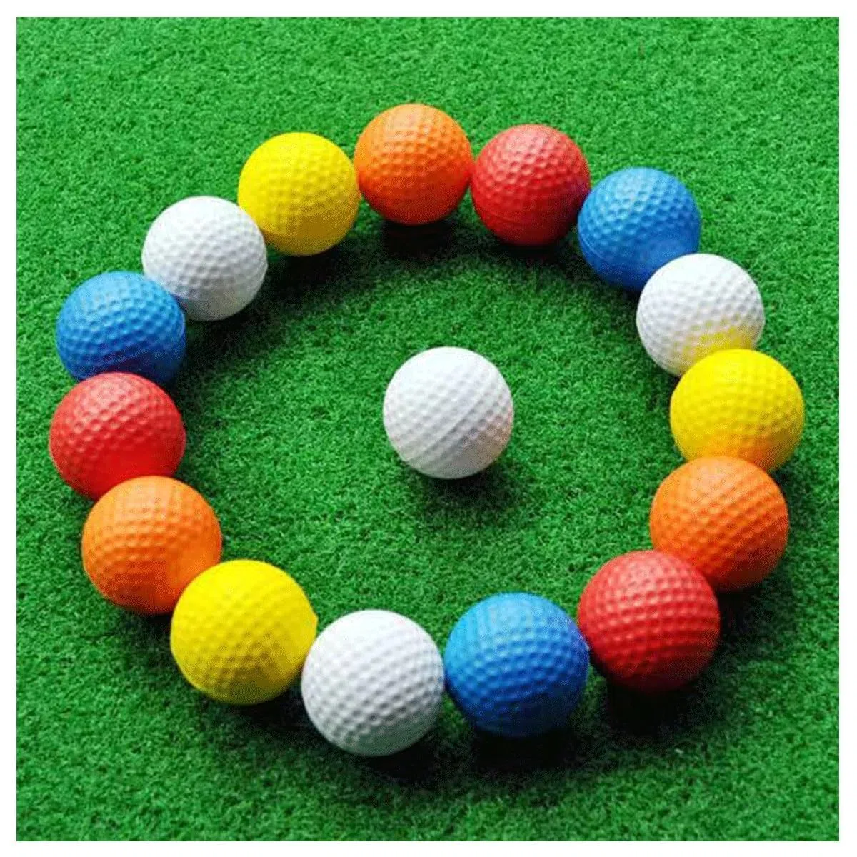 26 Piezas Golf de Espuma, Pelotas de Entrenamiento de Golf, Pelotas de práctica de Espuma, Pelotas de Golf, Pelota de Golf de Colores, Adecuado para Entrenamiento de Golf.