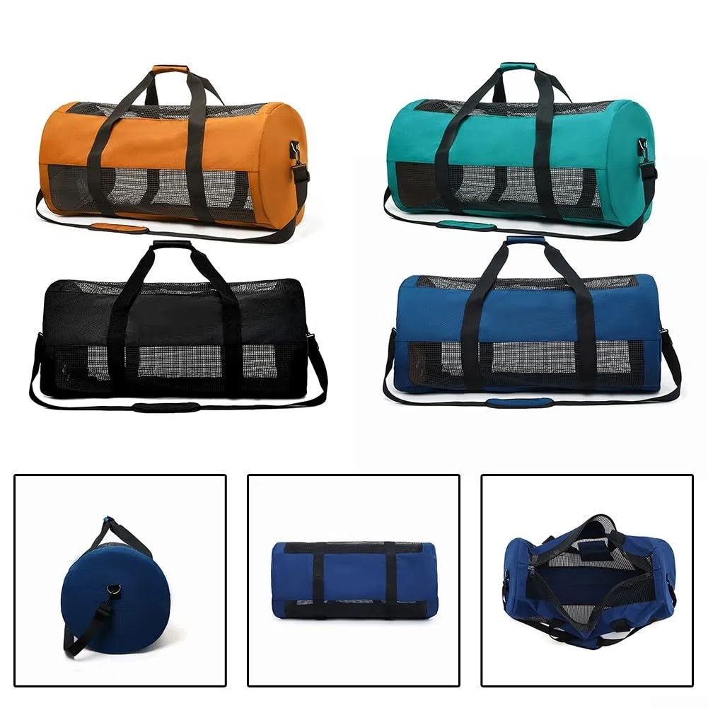 Bolsa de malla ligera de 60 L para buceo, de secado rápido, para buceo, surf y diversión al aire libre