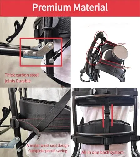 Mochilas de senderismo con marco de aluminio externo con altura ajustable, marco plegable de caza, marco de bolsa de transporte pesado para viajes al aire libre montañismo