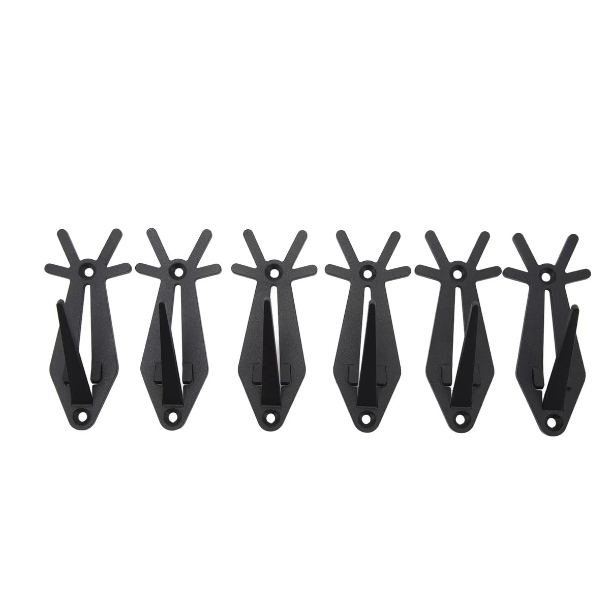 Duokon 6 Piezas Colgador de Calavera de Montaje Perchas para Interiores y Exteriores Soporte de Ciervo Estilo Asta Trofeo Montaje en Pared Gancho de Calavera para Colgar para Kits de