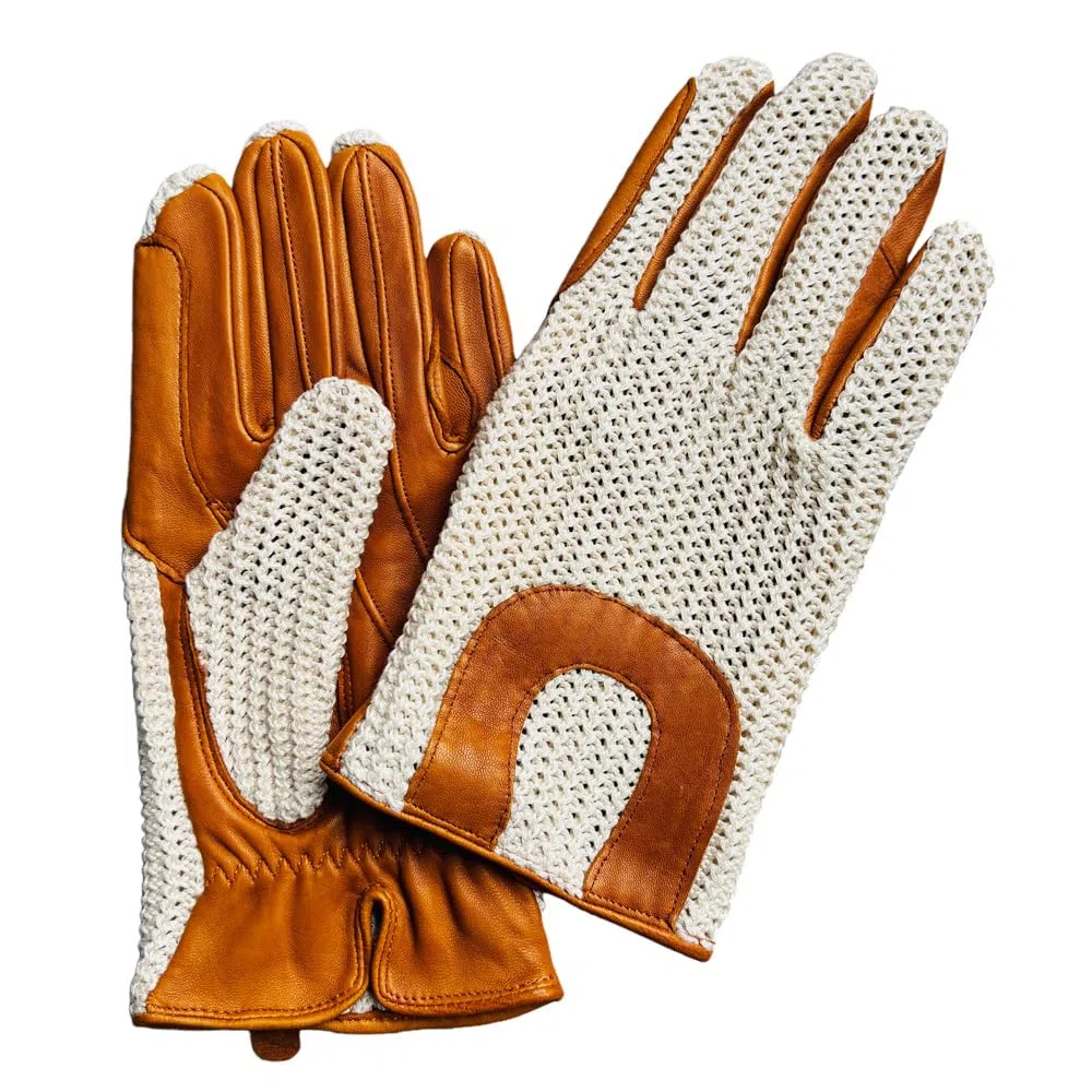 Harssidanzar Guantes de equitación, genuino cuero de oveja malla transpirable, ligero y cómodo guantes de equitación DM302