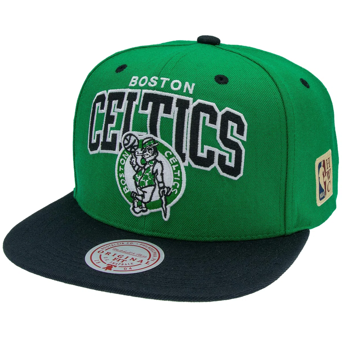 Mitchell & Ness Team Arch Gorra de béisbol Snapback (NBA/HWC) - Boston Celtics (Verde/Negro)