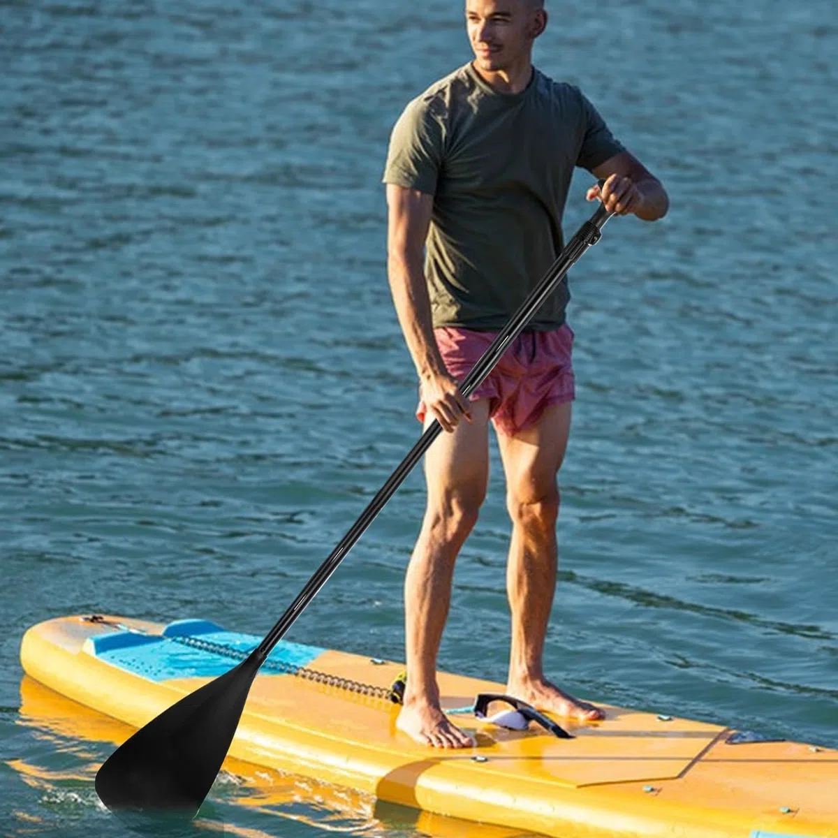 Pala de Paddle,Remo de Kayak en Aleación de Aluminio | Herramienta De Remo Extraíble Accesorios para Canoa Actividades De Pesca Aventura Al Aire Libre Principiantes Navegación