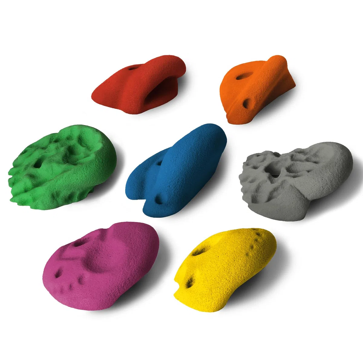 ALPIDEX 7 Presas De Escalada XL | Presas con Asas | Presas Extragrandes | Varias Formas Colores | Piedras Escalada | Bloques Escalada