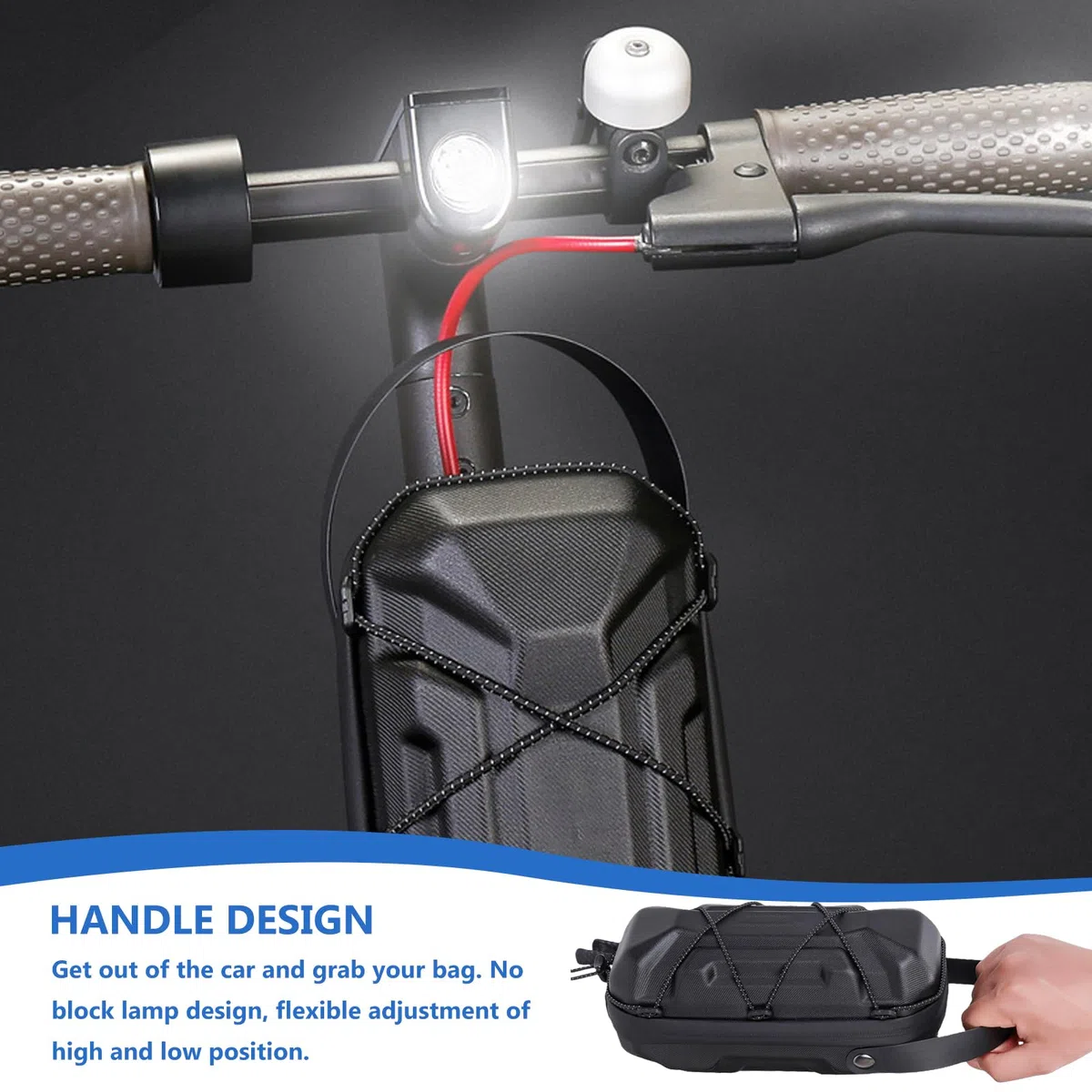 GOMETY E Bolsa de Scooter Eléctrico Impermeable para Patinete Eléctrico con Cordones Multicolor para Xiaomi Mijia Sedway Ninebot