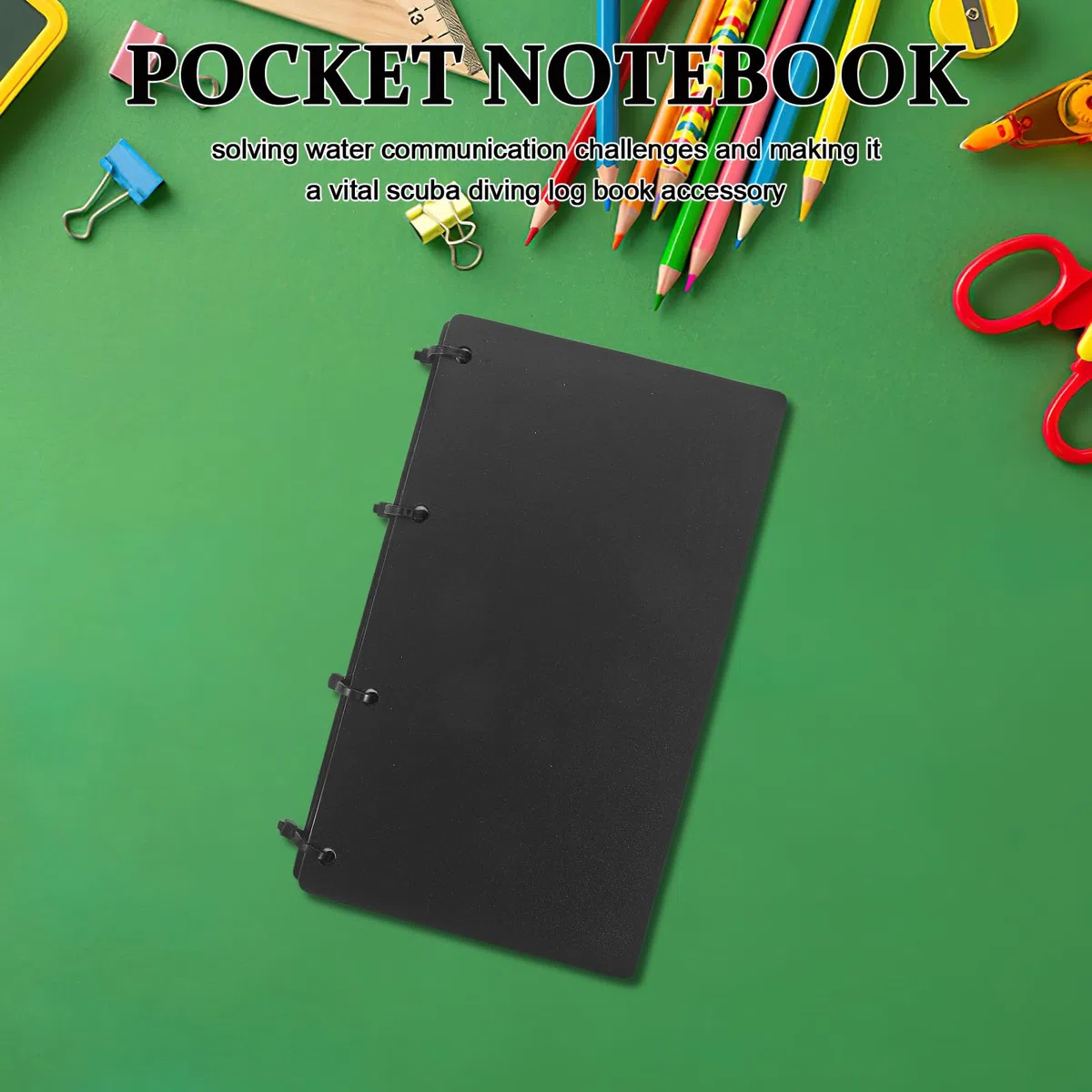 Cuaderno de bitácora de Buceo Impermeable de 25 páginas, 7x4 Pulgadas, Bloc de Notas Sumergible para Accesorios de Buceo, Cuaderno de Bolsillo para exploración oceánica.