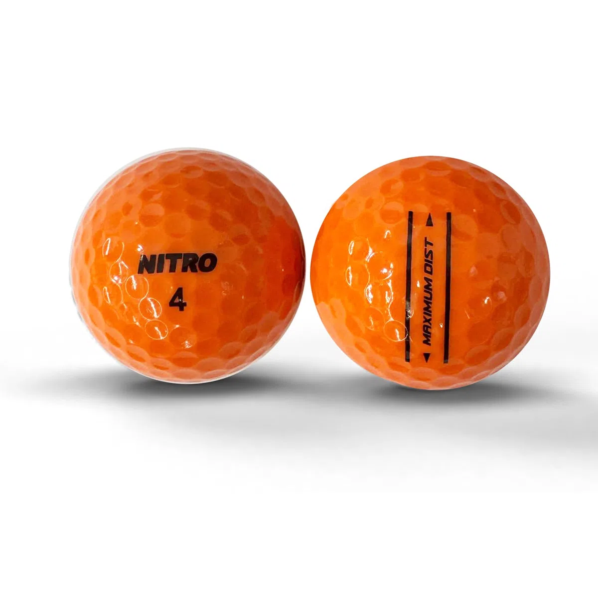 Nitro Maximum Distance Pelotas de Golf de máxima Distancia (Paquete de 12), Color Amarillo Unisex Adulto