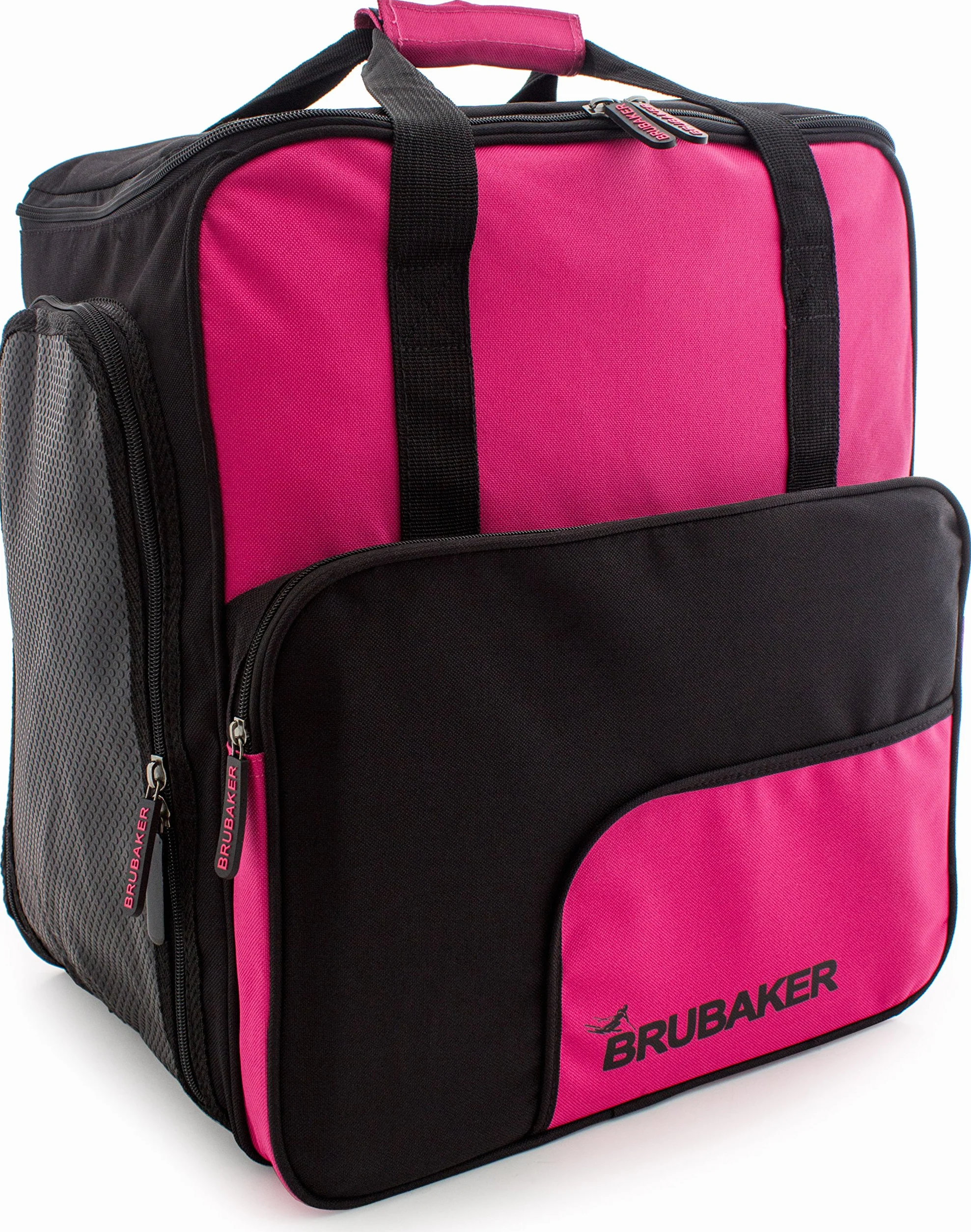 BRUBAKER 'Super Function 2.0' Bolso para Deporte - Mochila Porta Botas De Esquí - Rosa/Negro