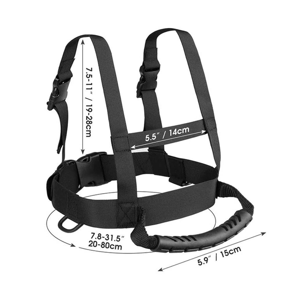 perfk Arnés de Esquí para Niños Entrenador Infantil con Correa de Sujeción Y Arnés de Hombro Equipo de Iniciación con Asa para Cargar en Telesilla Adecuado