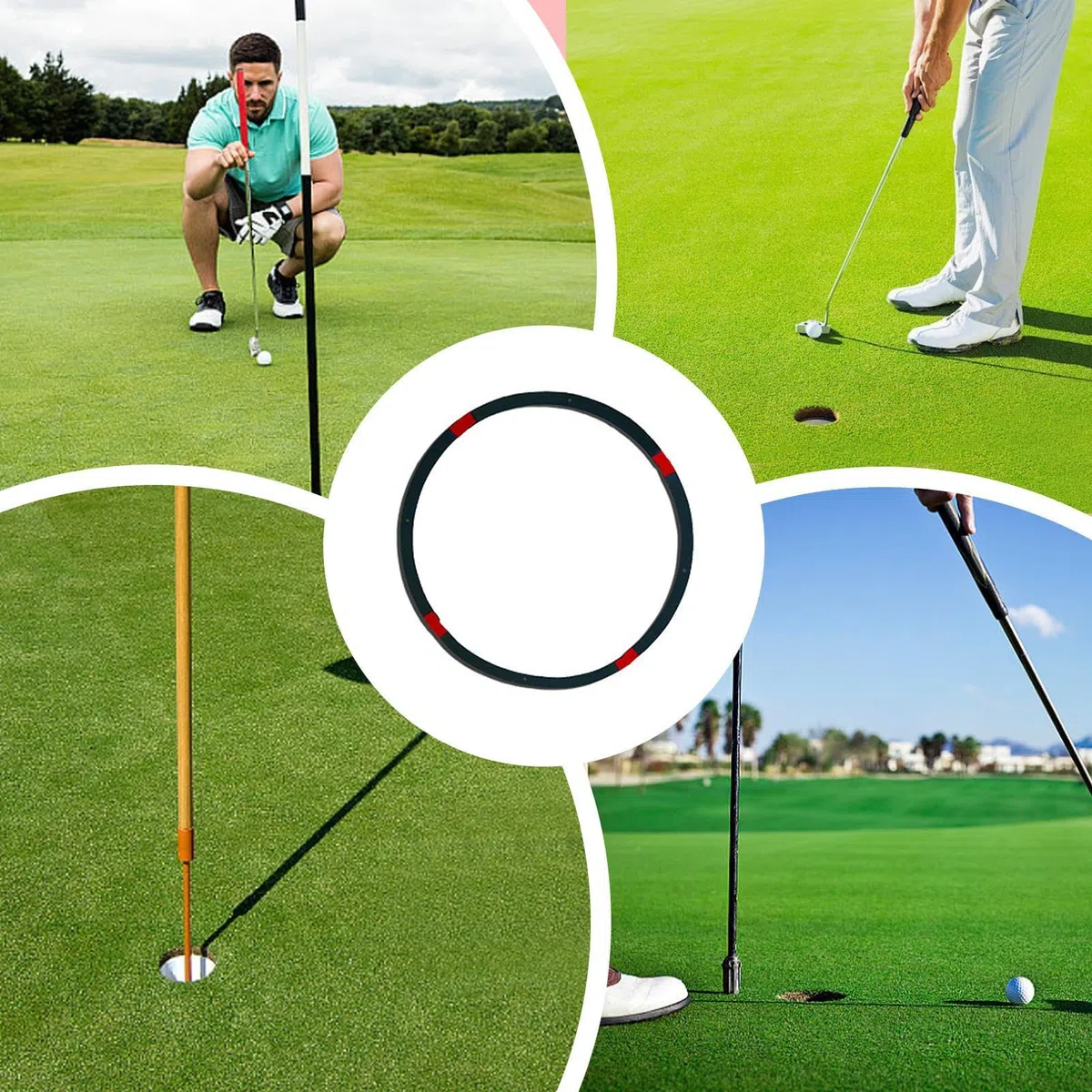 Golf Hole Target Rings | Golf Practice Target Indicating Circles,Various Forms Golf Accessories for Chipping and Putting Trainer Equipment for Putting or Swing Practice