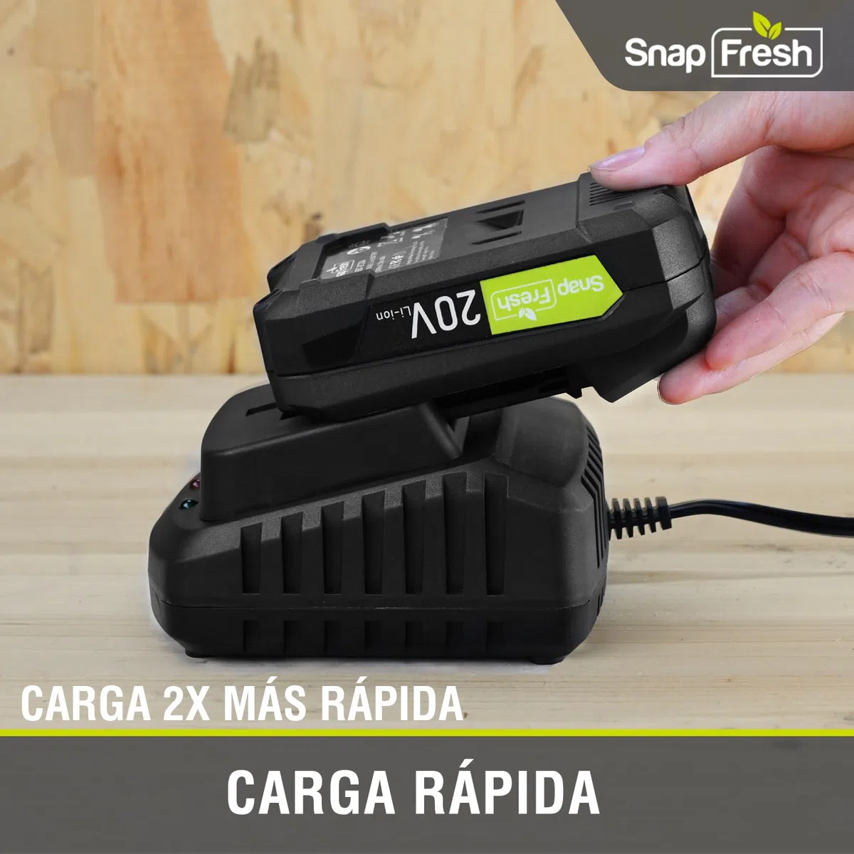 Cargador de Batería SnapFresh 20V - Cargador de 20V para Batería SnapFresh de 20V Solamente