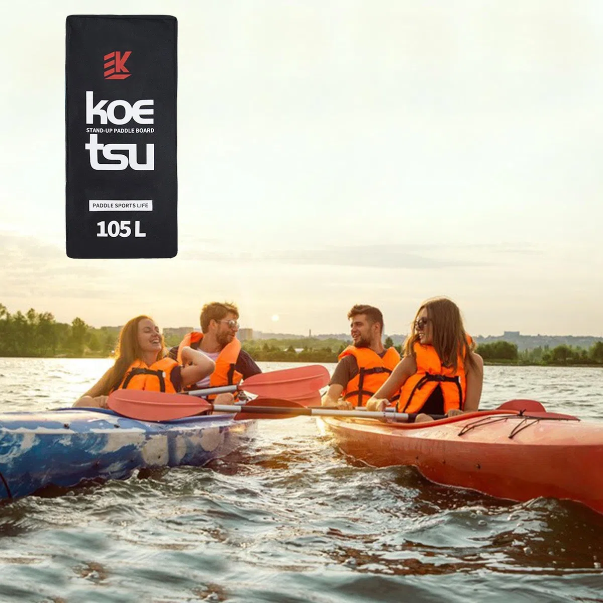 Mochila para Paddleboards,Tabla De Pádel Inflable | TablaStand Up Paddle con Capacidad 105L |, para Pádel Y Kayak Populares, Negro, Se référer au descriptif