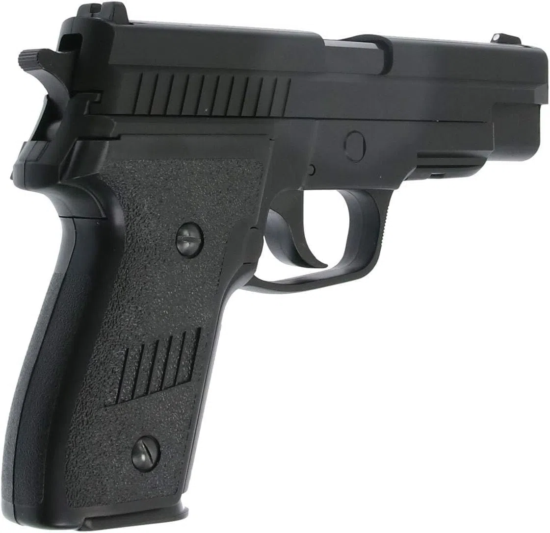 HFC 116N Negra (Muelle) | Pistola de Airsoft Calibre 6mm + maletín + munición Bolas PVC