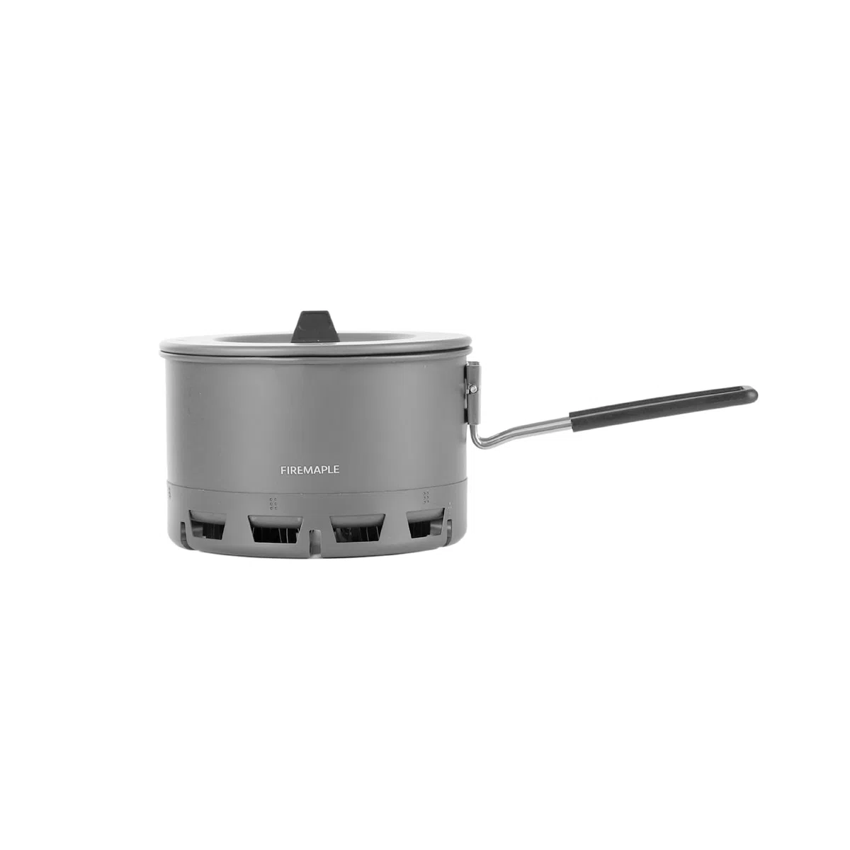 Fire-Maple Petrel Ramen Olla Ultraligera 800ml de Aluminio para Camping con Anillo Intercambiador de Calor–188g Olla de Mochilero con Asa Plegable Resistente al Calor