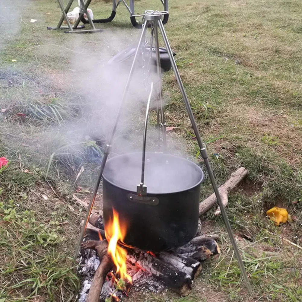 Fyearfly Olla antiadherente para cocinar al aire libre, ligera y duradera, fácil de limpiar