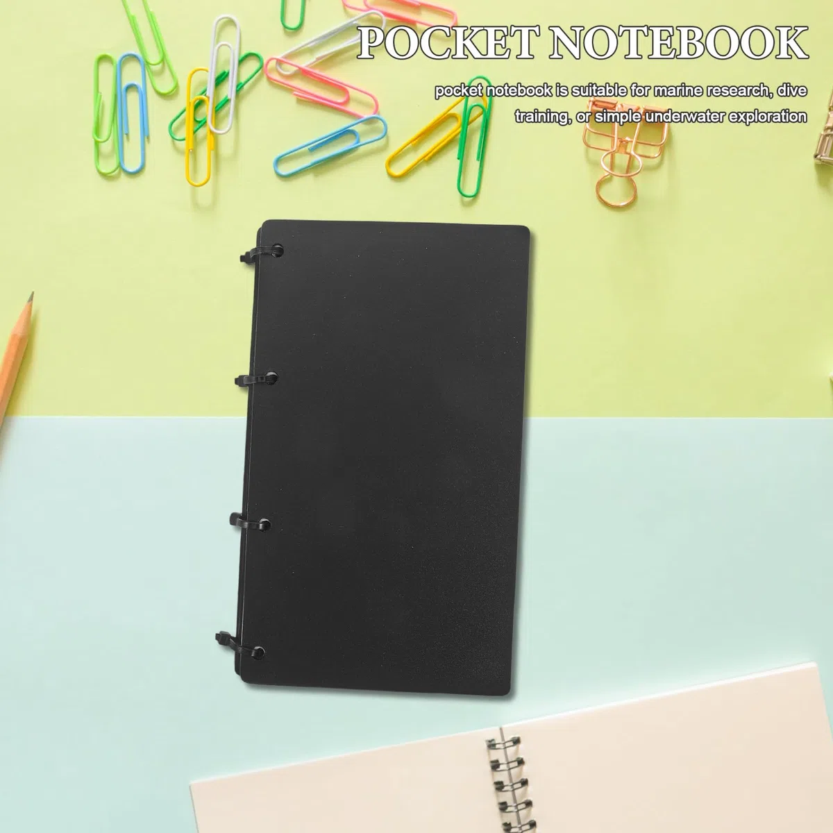Cuaderno de bitácora de Buceo Impermeable de 25 páginas, 7x4 Pulgadas, Bloc de Notas Sumergible para Accesorios de Buceo, Cuaderno de Bolsillo para exploración oceánica.