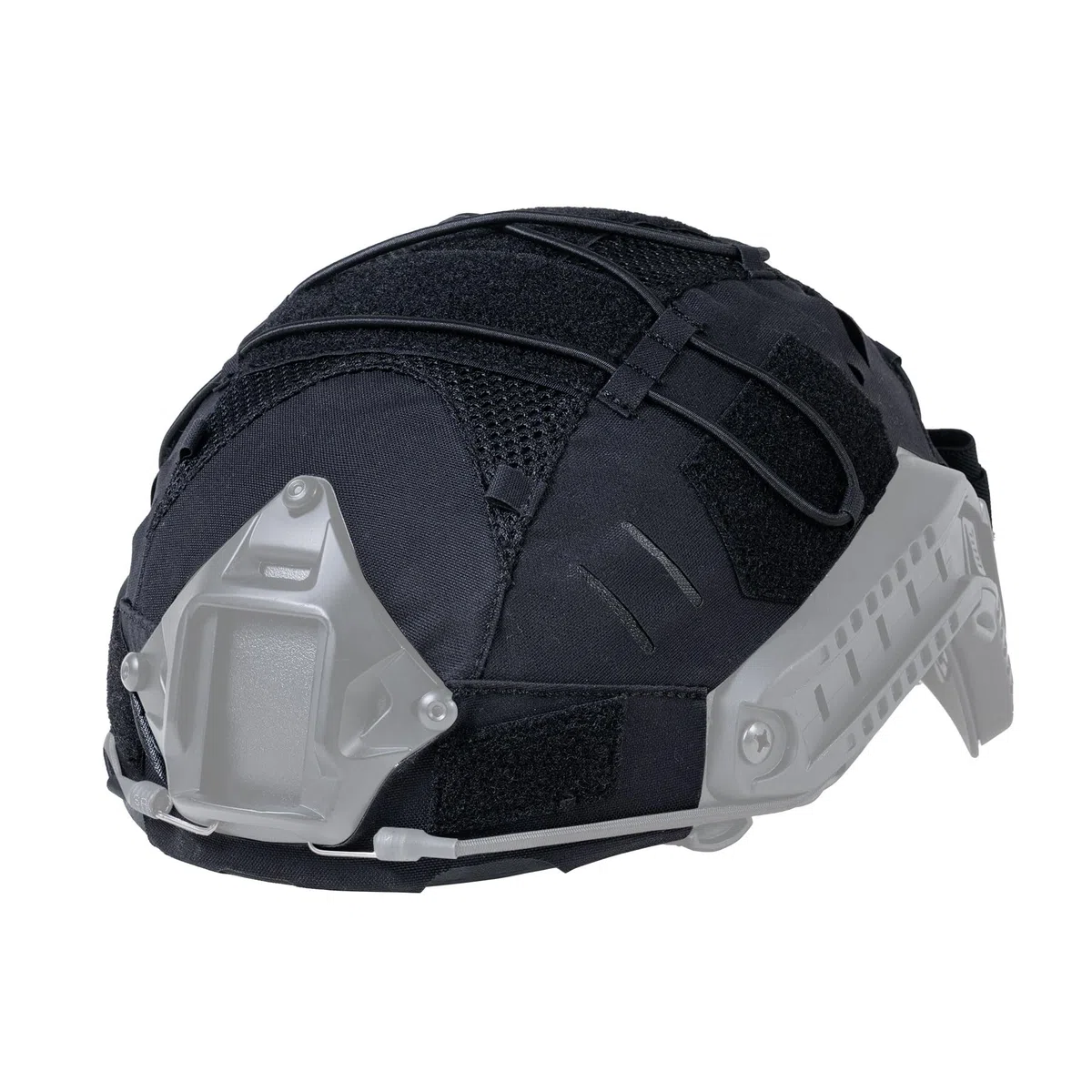 IDOGEAR Funda Táctica para Casco con Bolsa Trasera para batería para M/L/XL Fast PJ BJ MH Kit de Contrapeso para Casco
