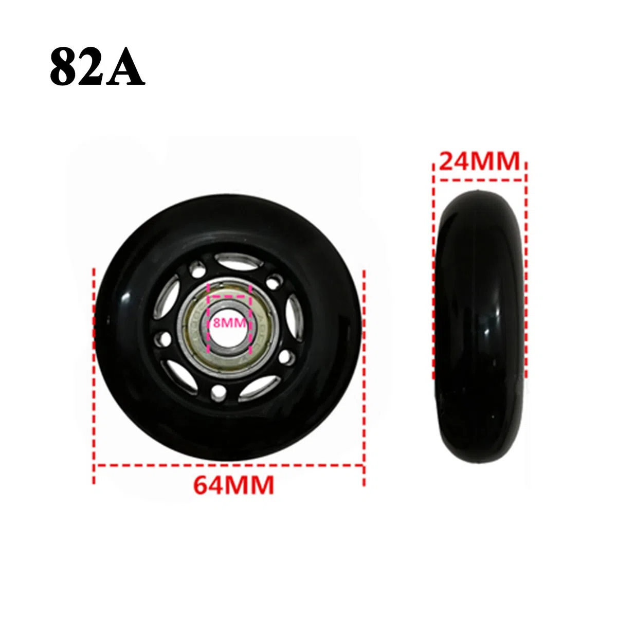 8 Paquete De Ruedas De Skate En Línea 82A con Rodamientos (Varias Opciones De Tamaño Disponibles), Destinadas Al Reemplazo De Ruedas De Patines, Ruedas De Patines,70mm
