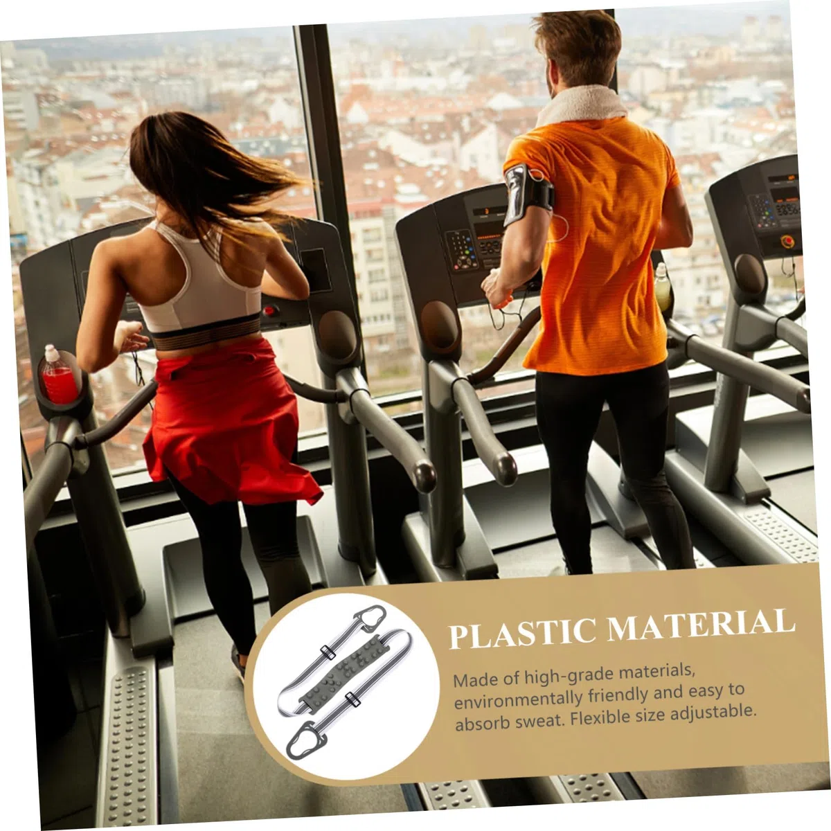 Toddmomy Cinturón de Masaje para Cinta de Correr y Máquina Vibradora, Ajustable Función de Reducción de Grasa Metabolismo