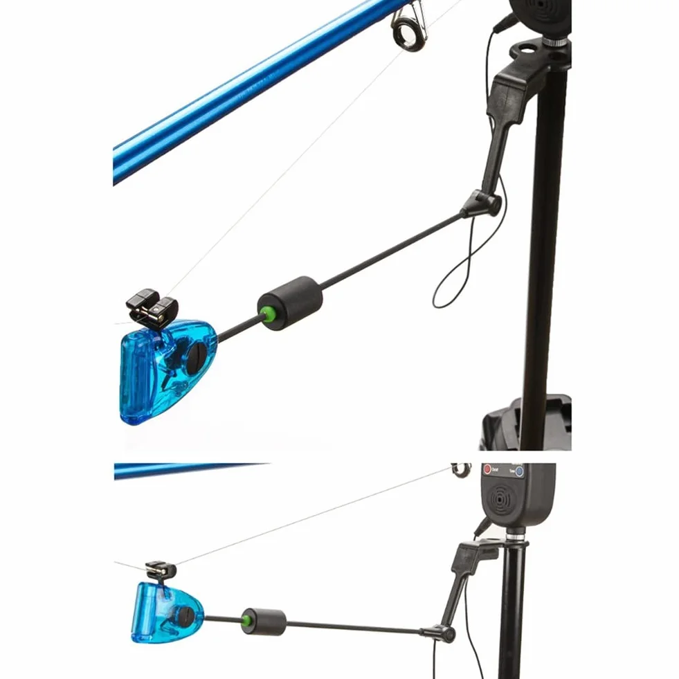 Juego de 4 señaladores de pesca en una con cremallera, LED para pesca de carpas