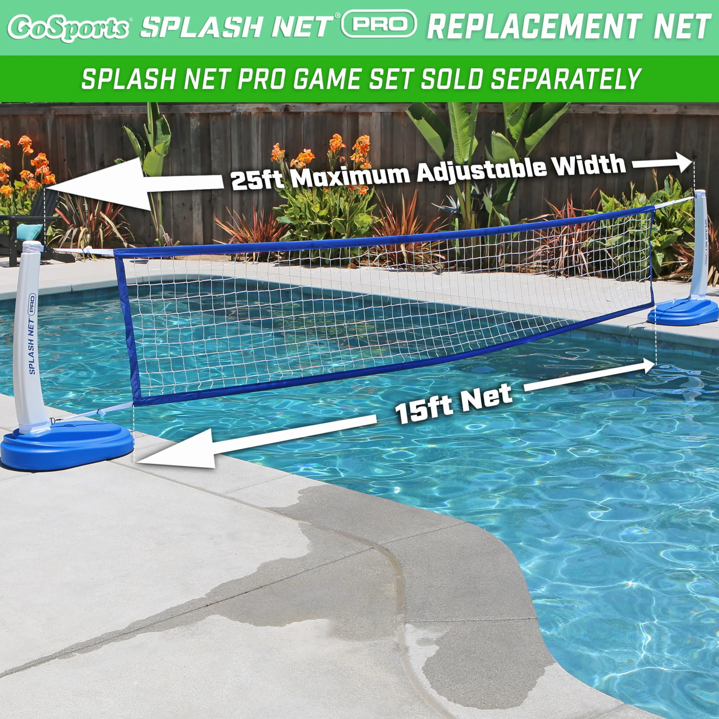 GoSports Ersatz-Pool-Volleyballnetz, Splashnet Pro Oder MAX Games