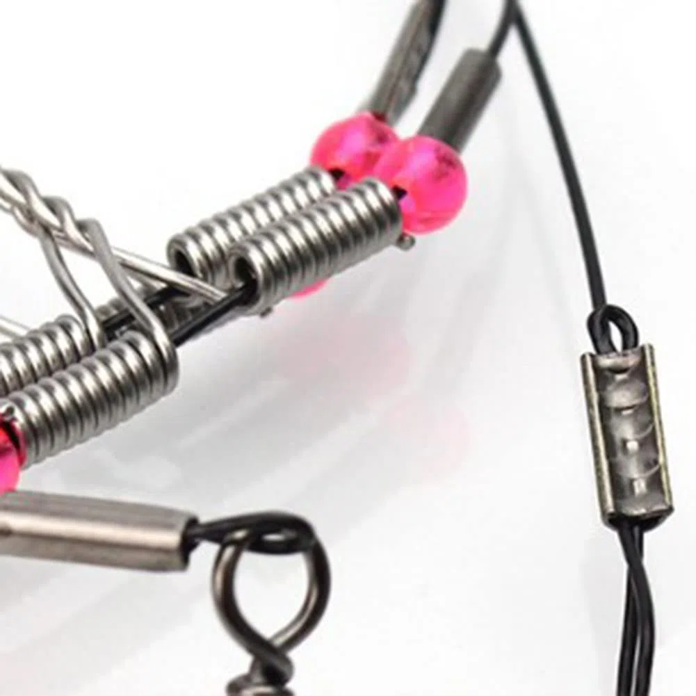 10 piezas de alambre de pesca ers hilo de pescar, acero inoxidable trace Wire ers línea de pesca ers con Snap & Swivel