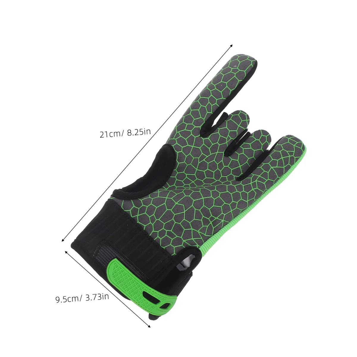 Guantes De Bolos Profesionales Antideslizantes Transpirables Guantes Deportivos con Ajuste Autoadhesivo En Muñeca para Juego Preciso Talla L 8.26X3.74X0.11In