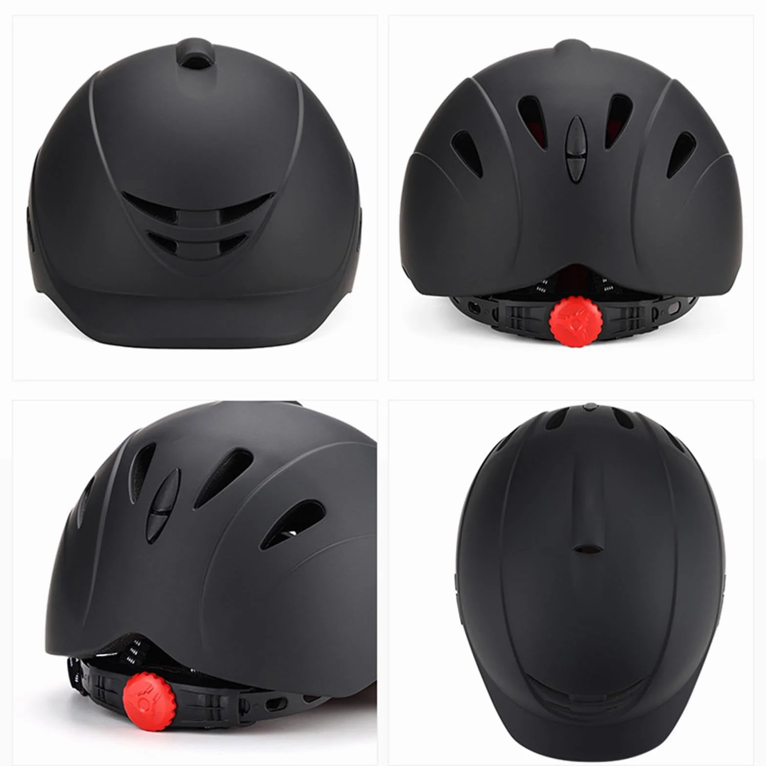 Perfeclan Casco Ecuestre de Verano Gorra de equitación Borde extraíble Transpirable Compacto Ajustable Hombres Mujeres Casco Ecuestre Casco de equitación para, M
