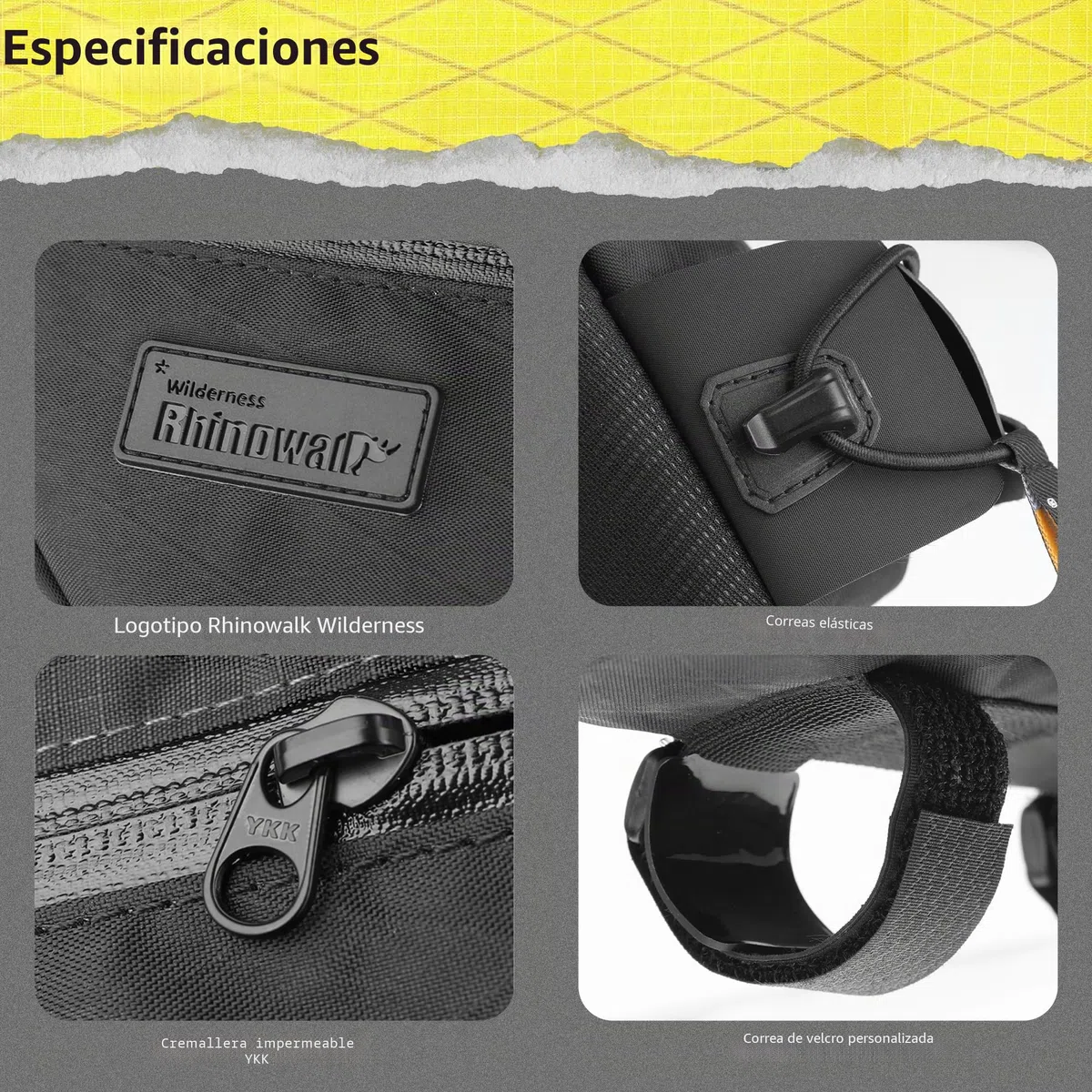 Rhinowalk Bolsa Impermeable para Cuadro de Bicicleta - Tubo Superior, Triángulo para Bicicleta de Montaña y Carreras con Accesorios